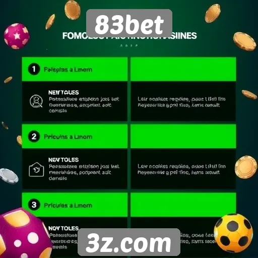 Análise das funcionalidades do site de jogos 83bet